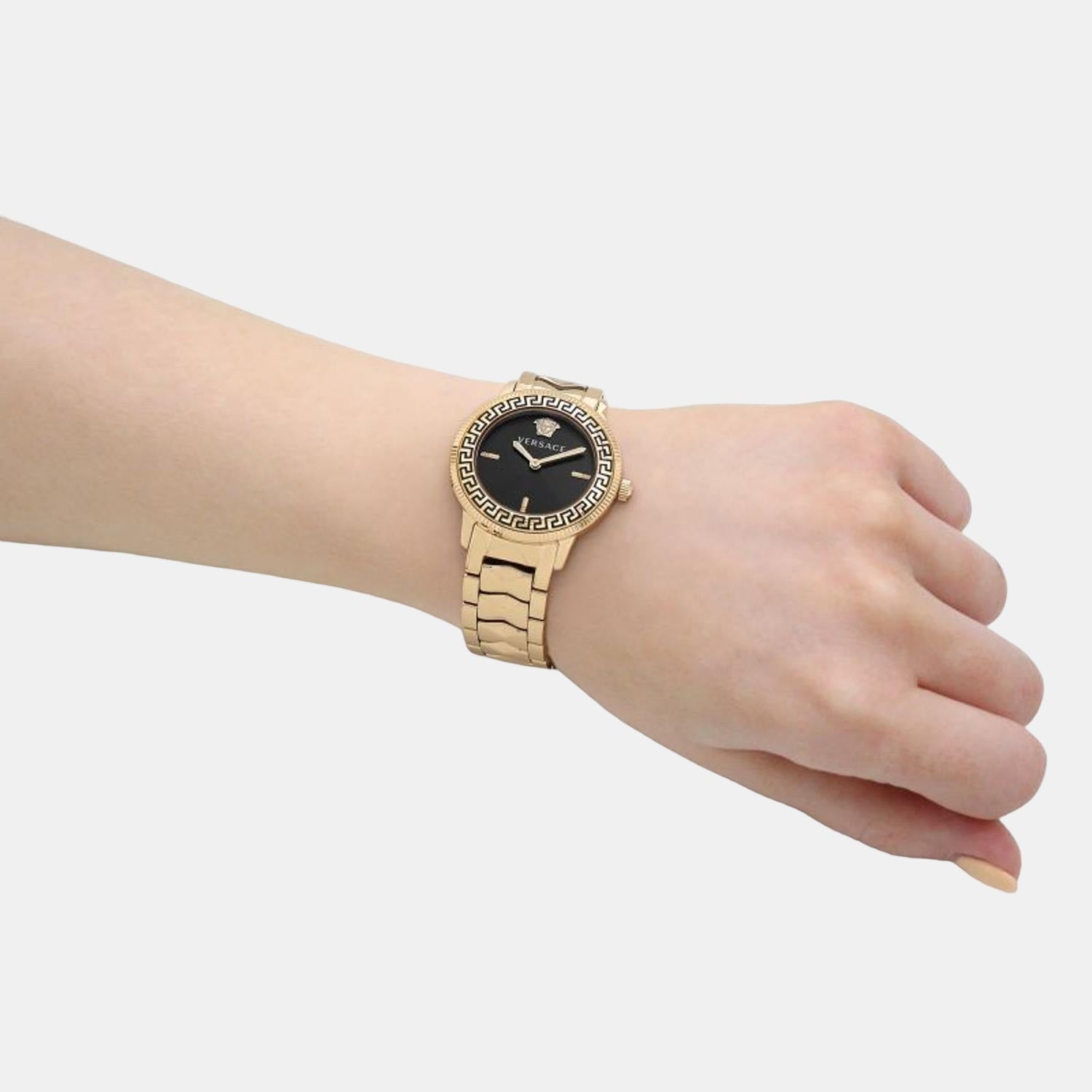 Versace Stainless Steel Black watch