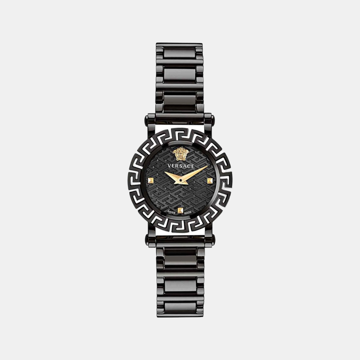 Versace Round Black Analog watch