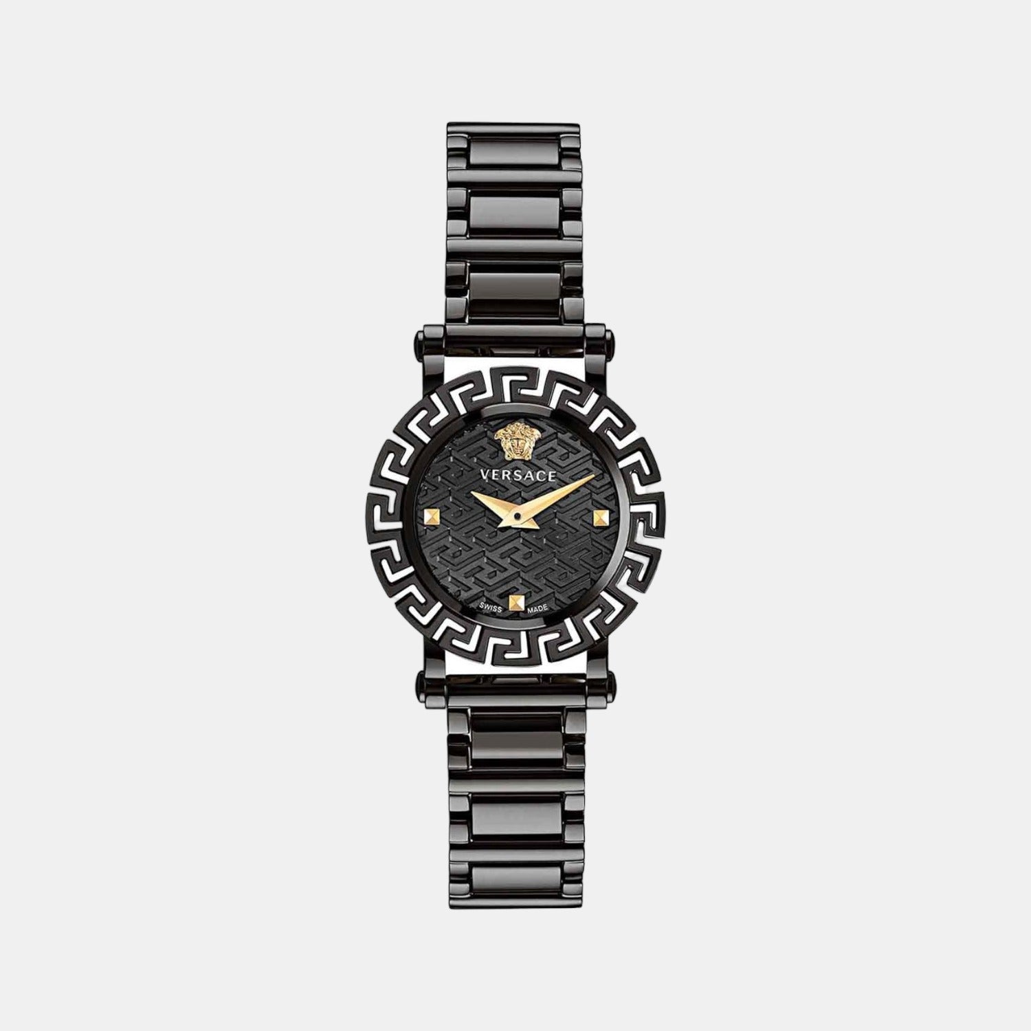 Versace Round Black Analog watch