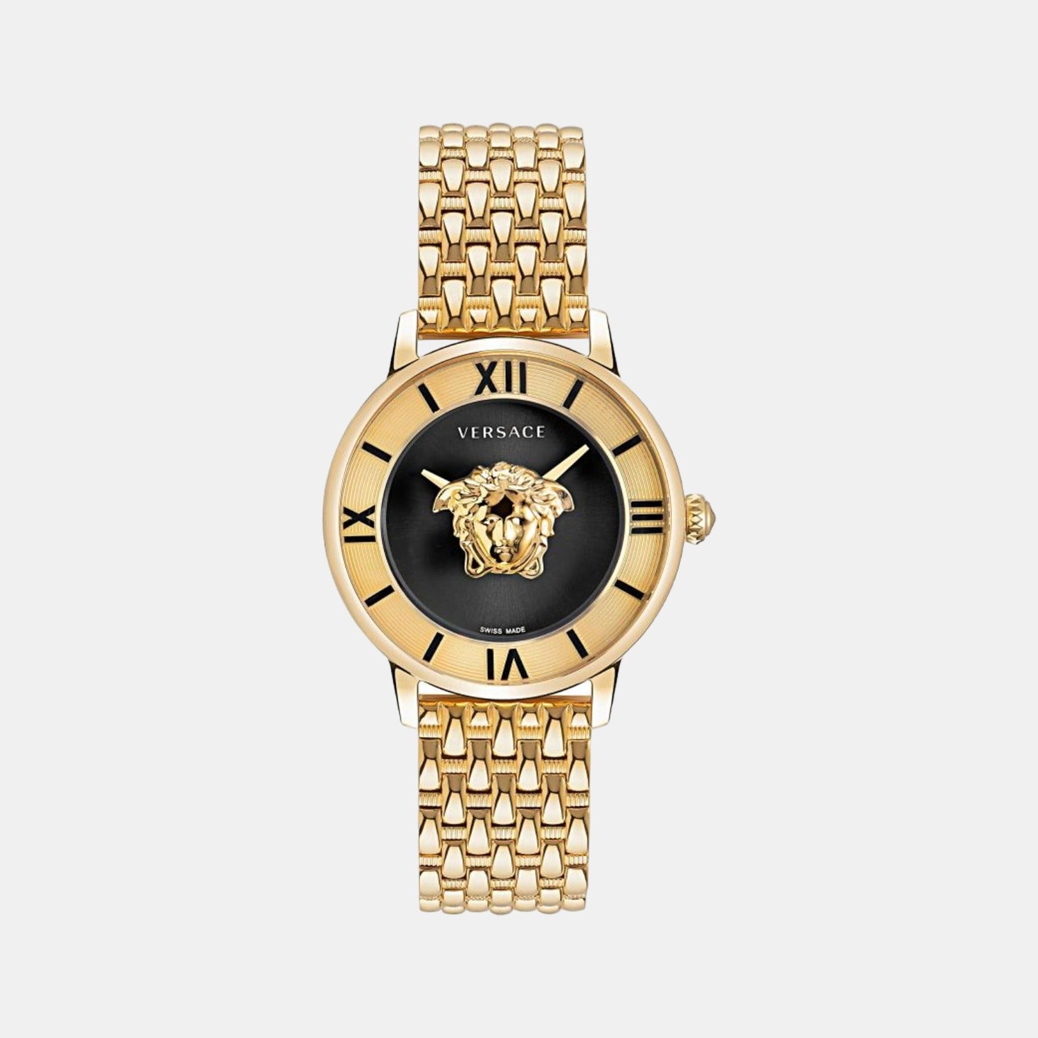 Versace Round Black Analog watch