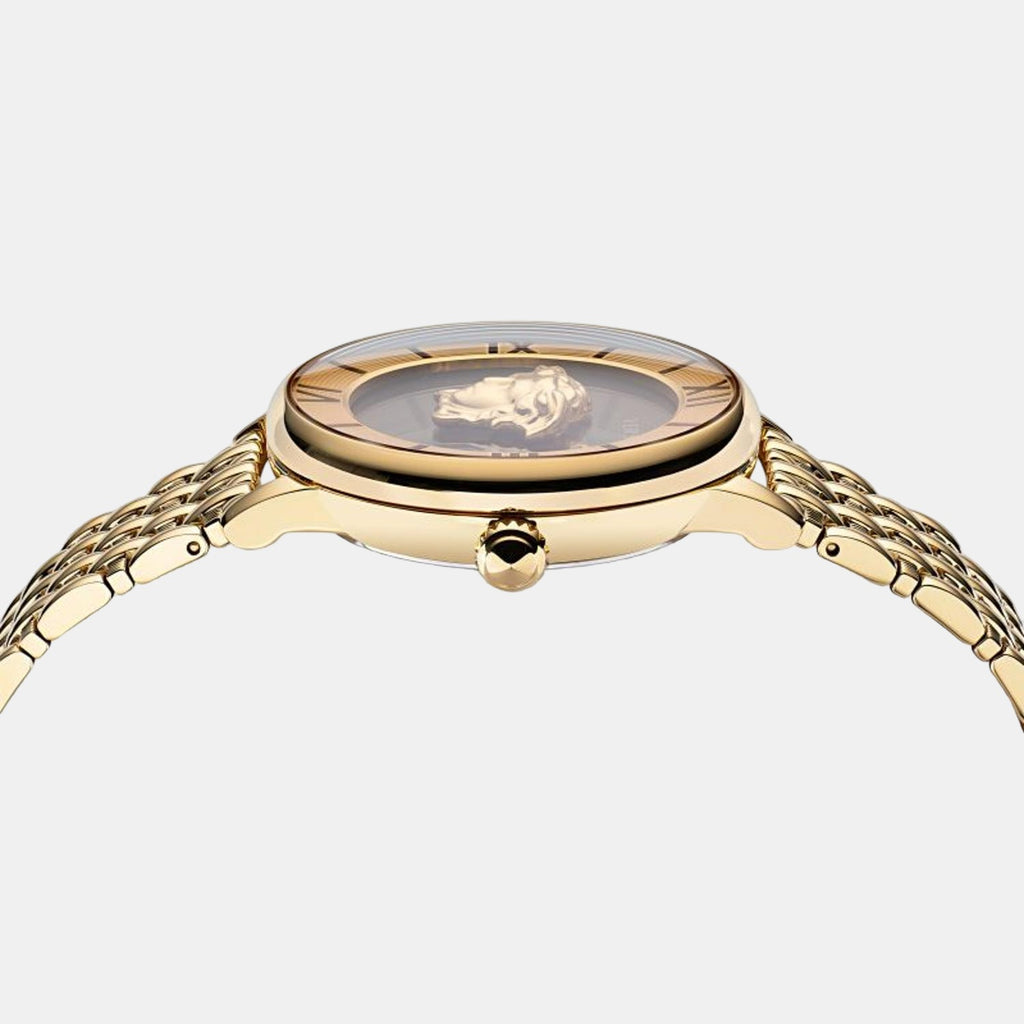 Versace Women Round Black watch