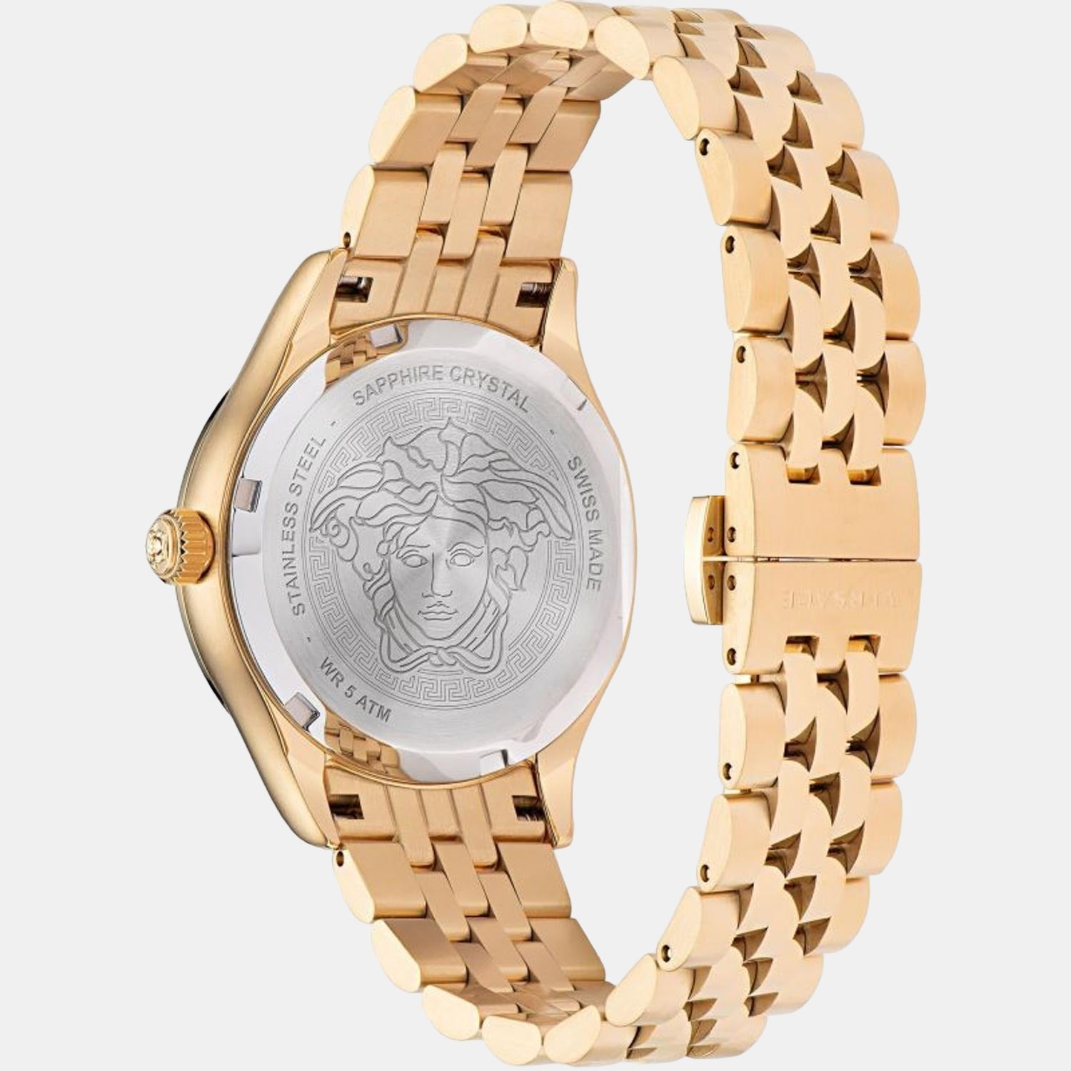 Versace Women Round Black watch