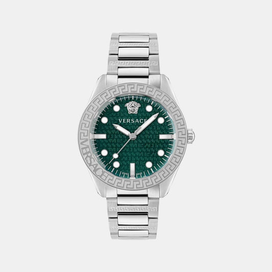 Male Green Analog Stainless Steel Watch VE2T00322