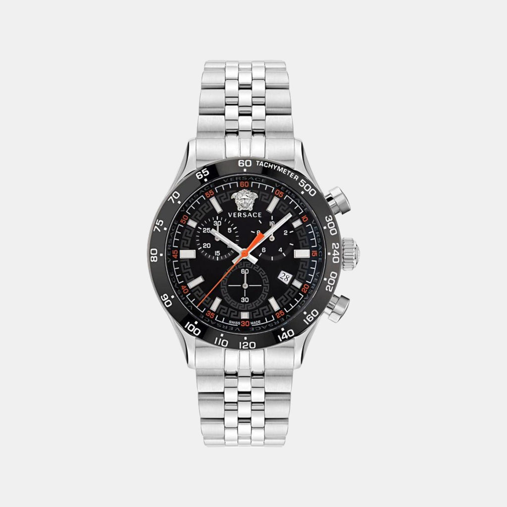 Versace Round Black Chronograph watch