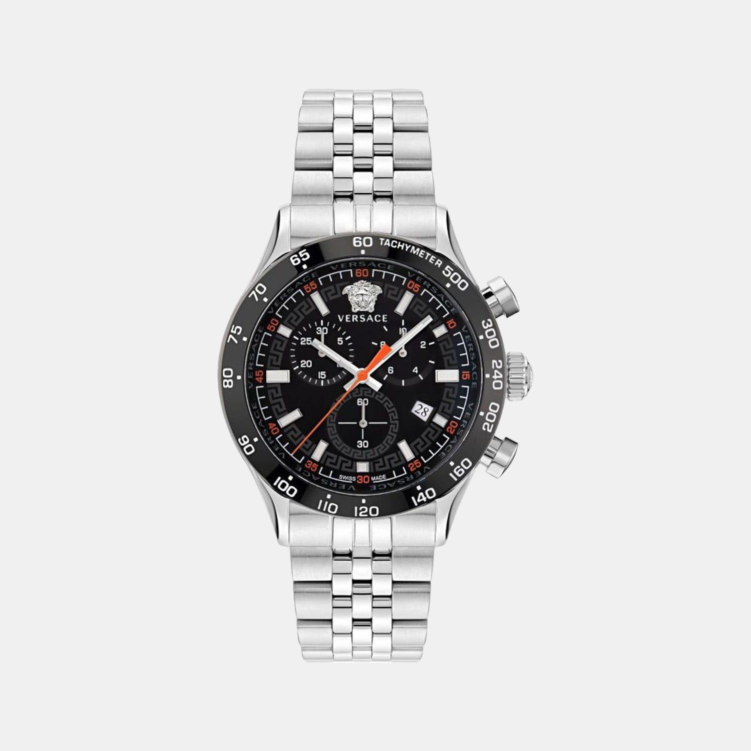 Versace Round Black Chronograph watch