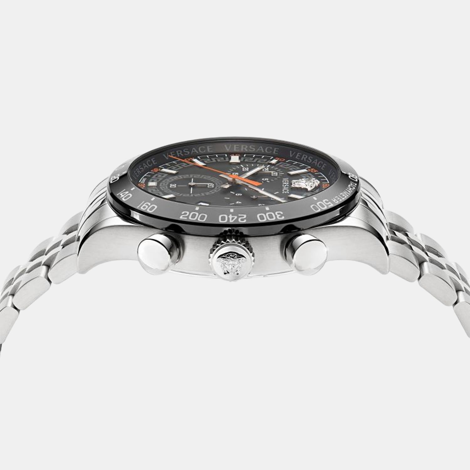 Versace Men Round Black watch