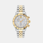 Versace Round White Chronograph watch