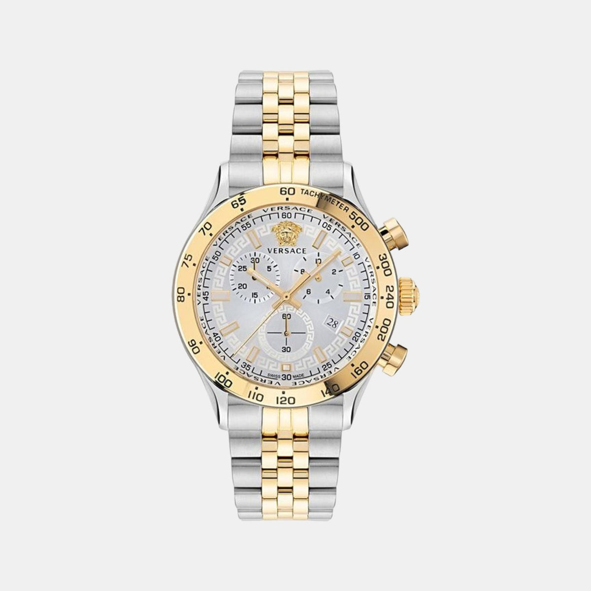Versace Round White Chronograph watch