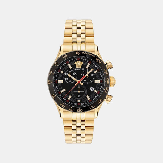 Male Black Chronograph Stainless Steel Watch VE2U00622