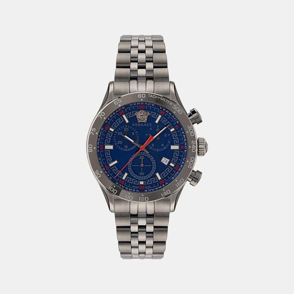 Versace Round Blue Chronograph watch