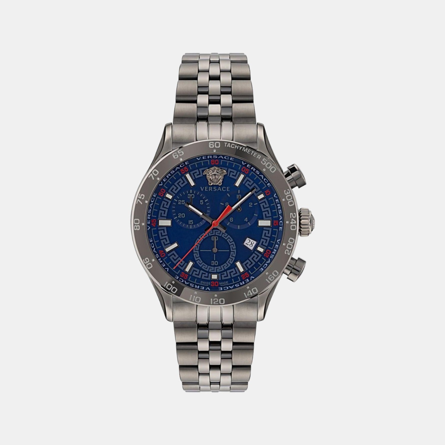 Versace Round Blue Chronograph watch