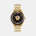 Versace Round Black Analog watch