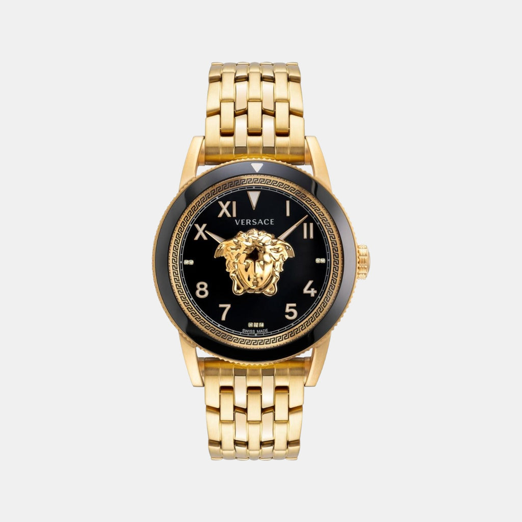 Versace Round Black Analog watch