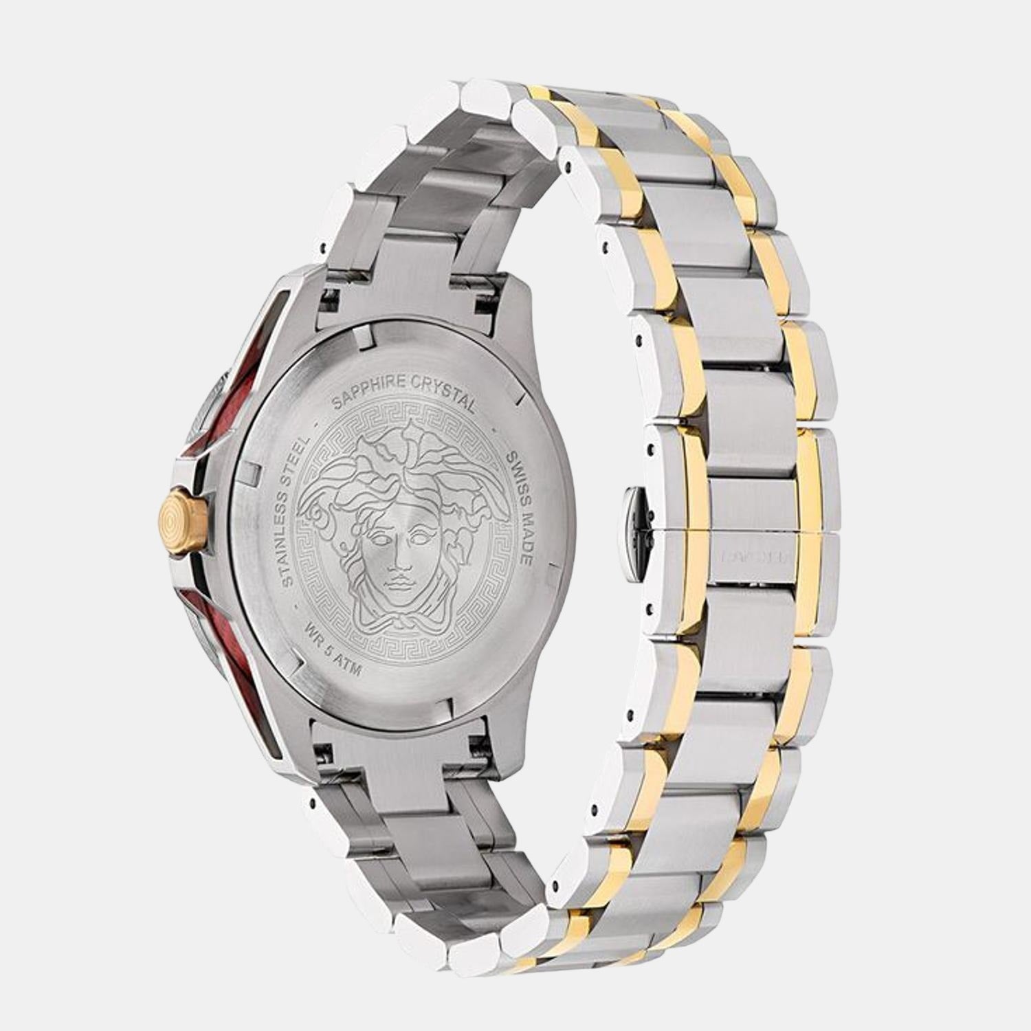 Versace Men Round Silver watch