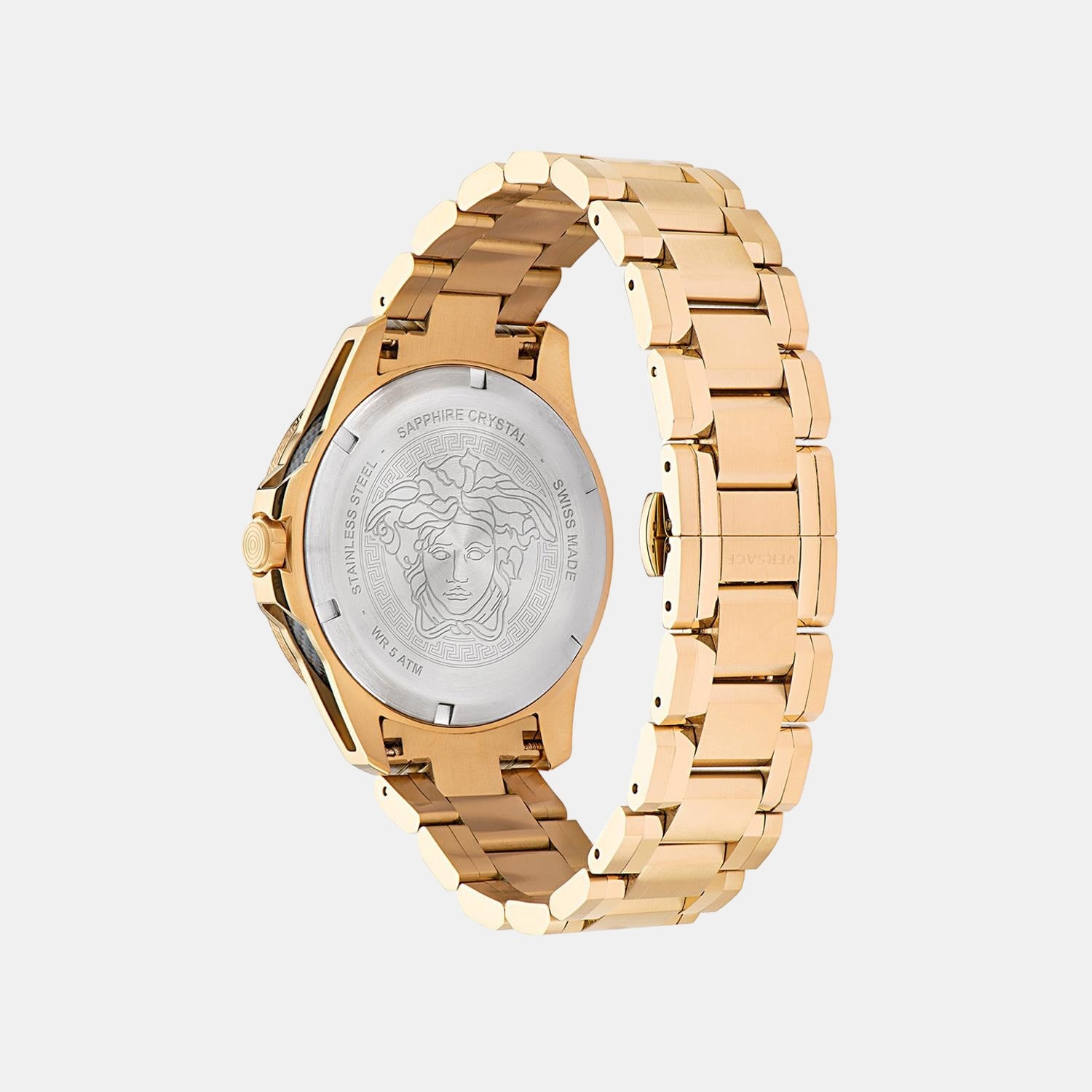 Versace Men Round Black watch