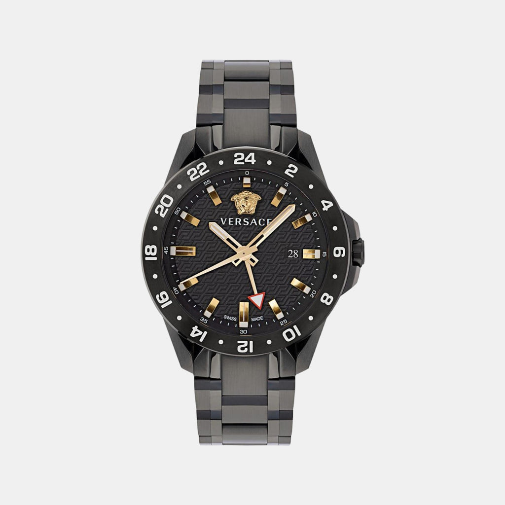 Versace Round Black Analog watch