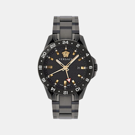 Male Black Analog Stainless Steel Watch VE2W00622
