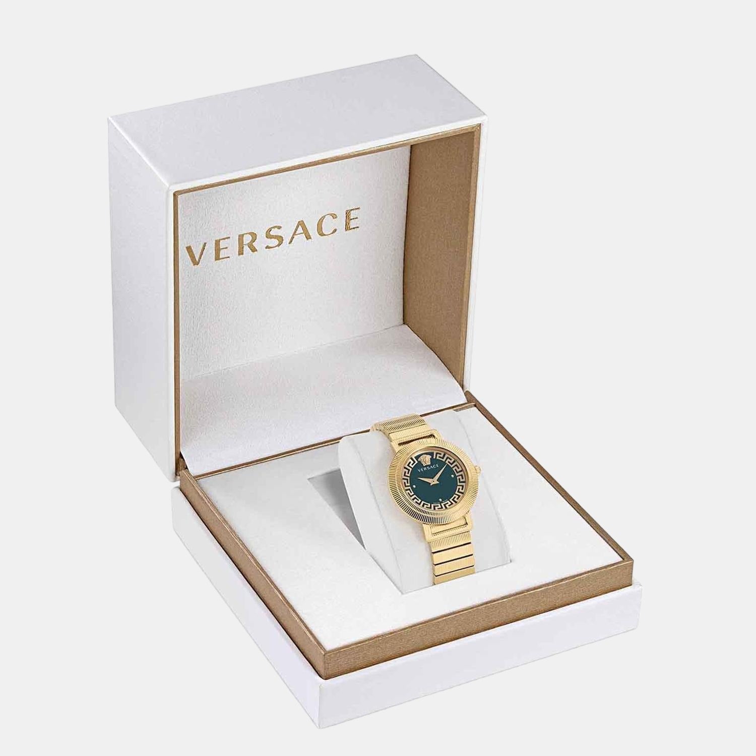 Versace Stainless Steel Round watch