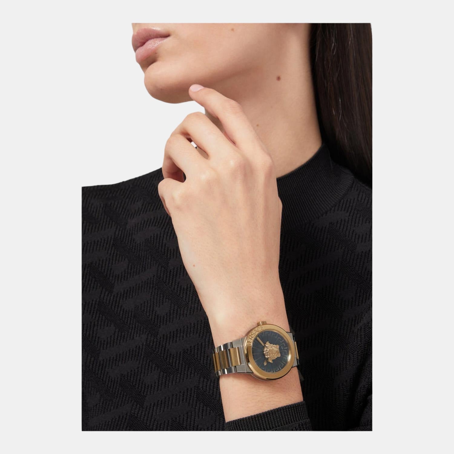 Versace Stainless Steel Round watch