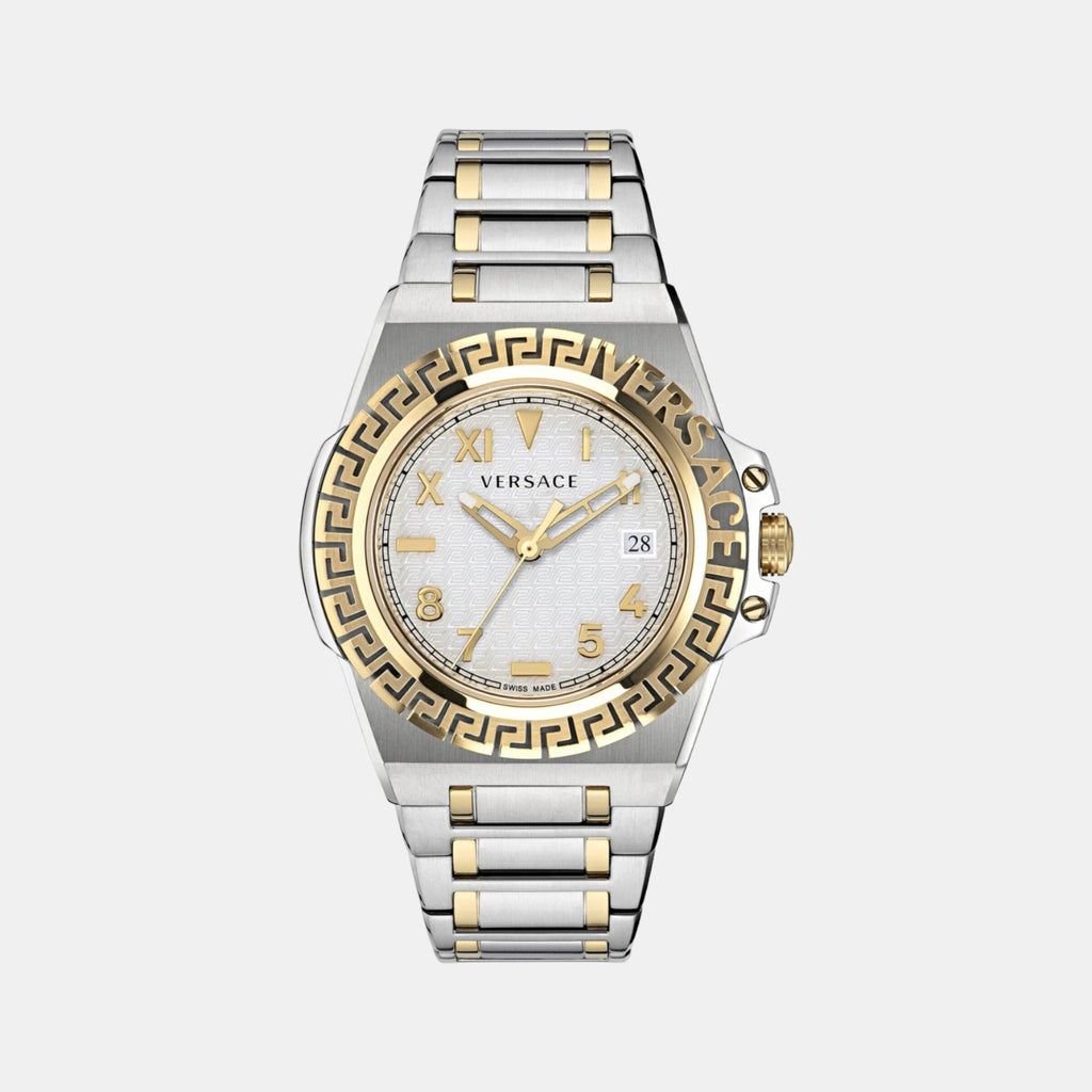 Versace Round Silver Analog watch