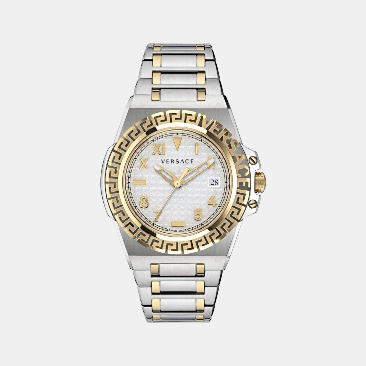 Versace Round Silver Analog watch