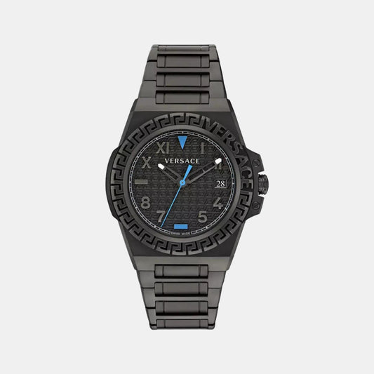 Male Black Analog Stainless Steel Watch VE3I00622