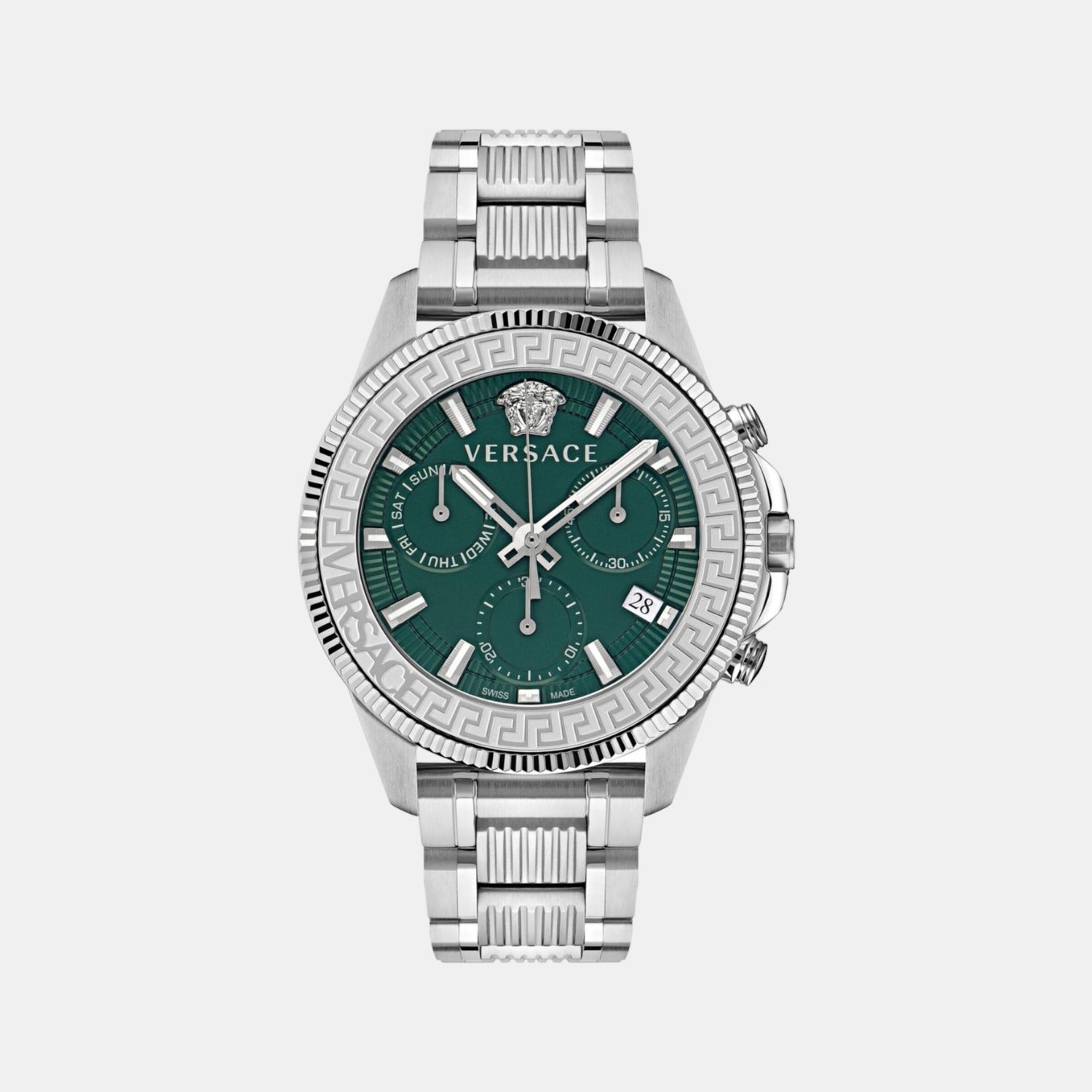 Versace Round Green Chronograph watch