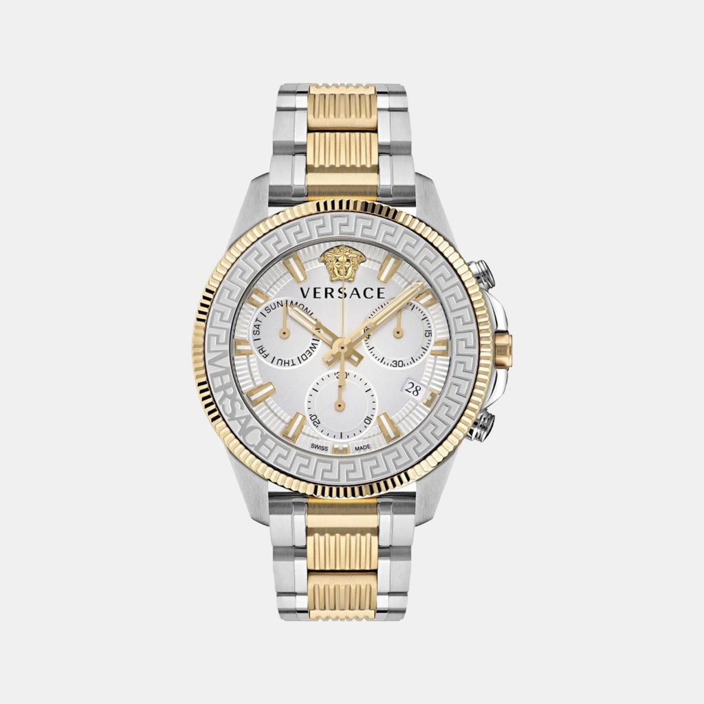 Versace Round Silver Analog watch