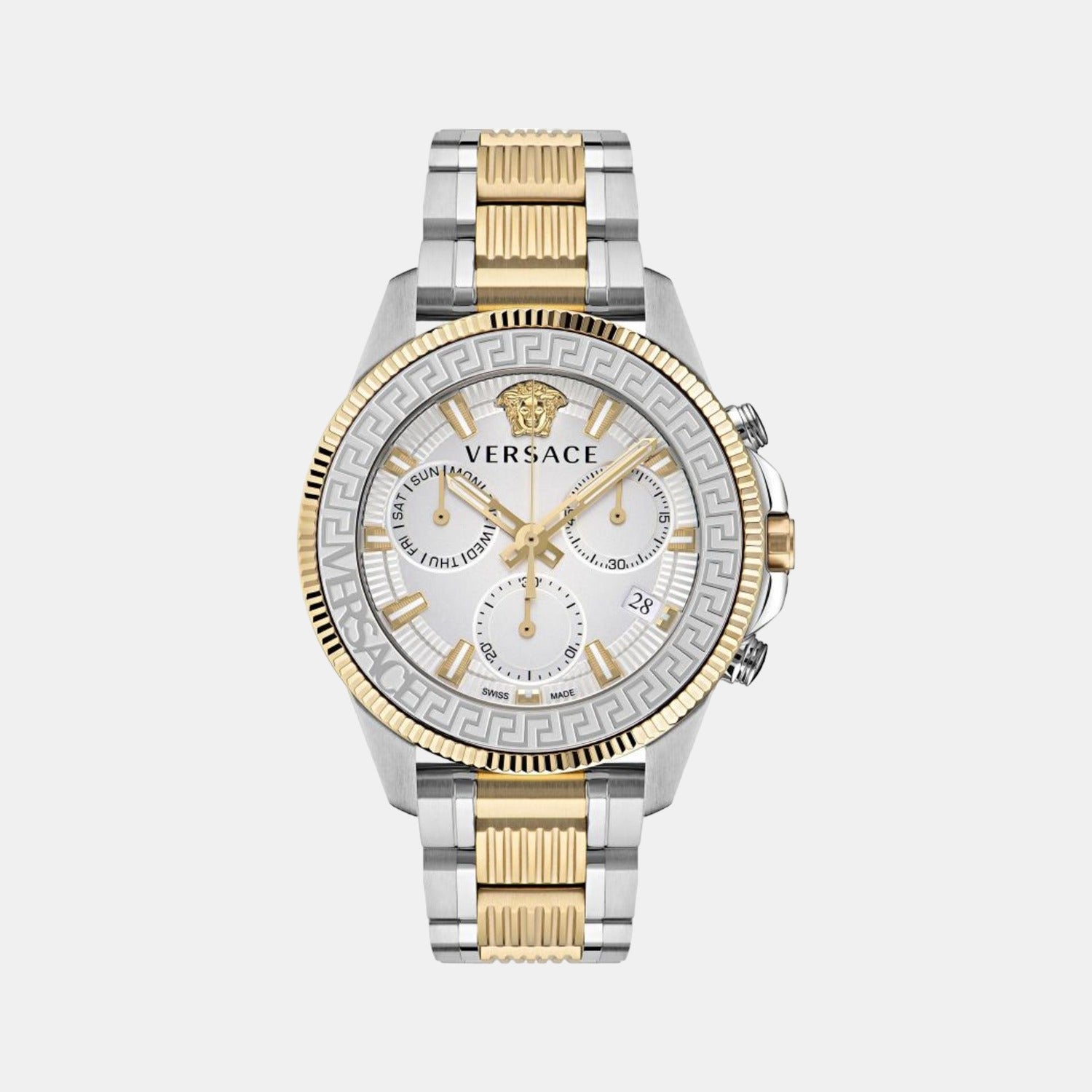 Versace Round Silver Analog watch