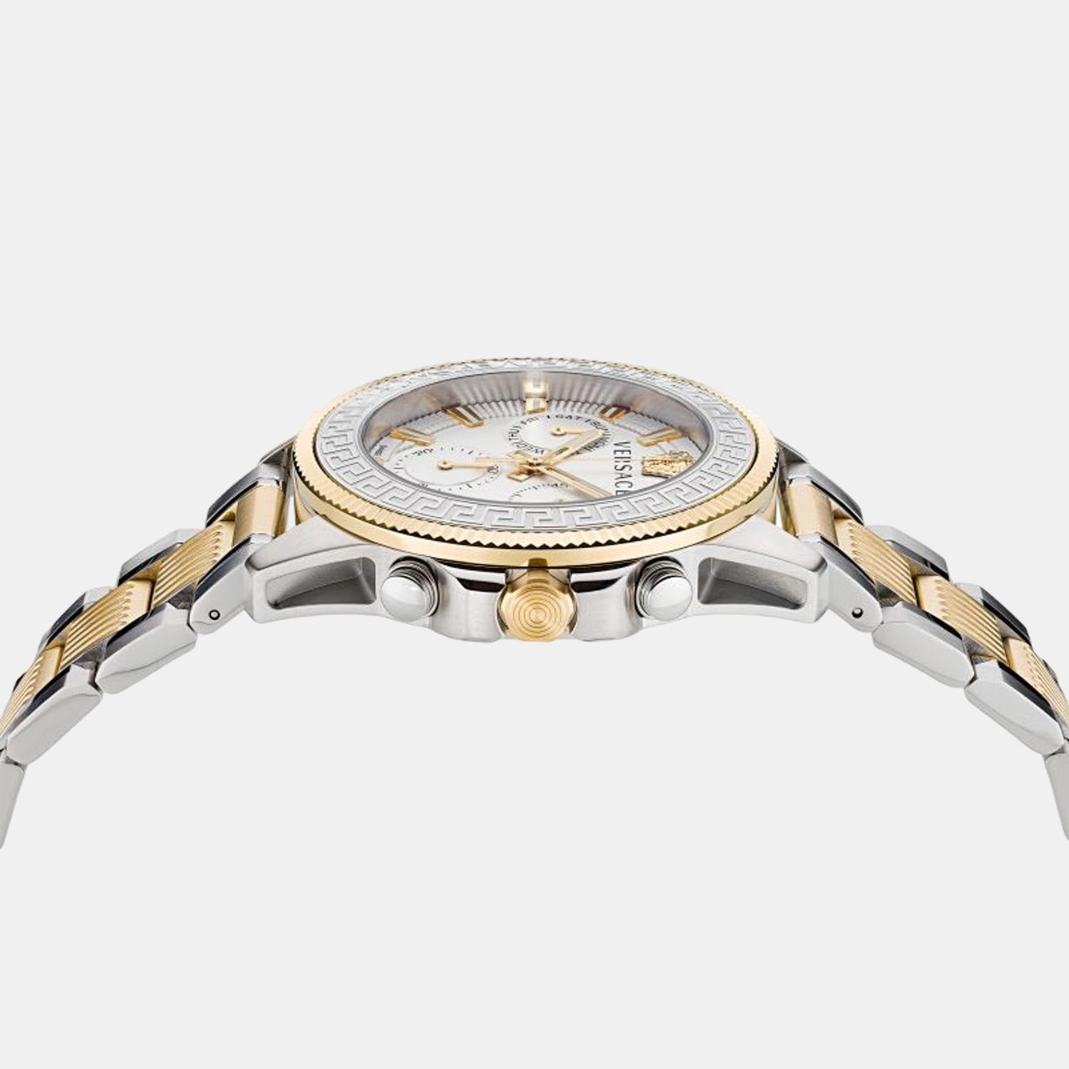 Versace Men Round Silver watch