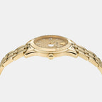 Versace Men Round Gold watch