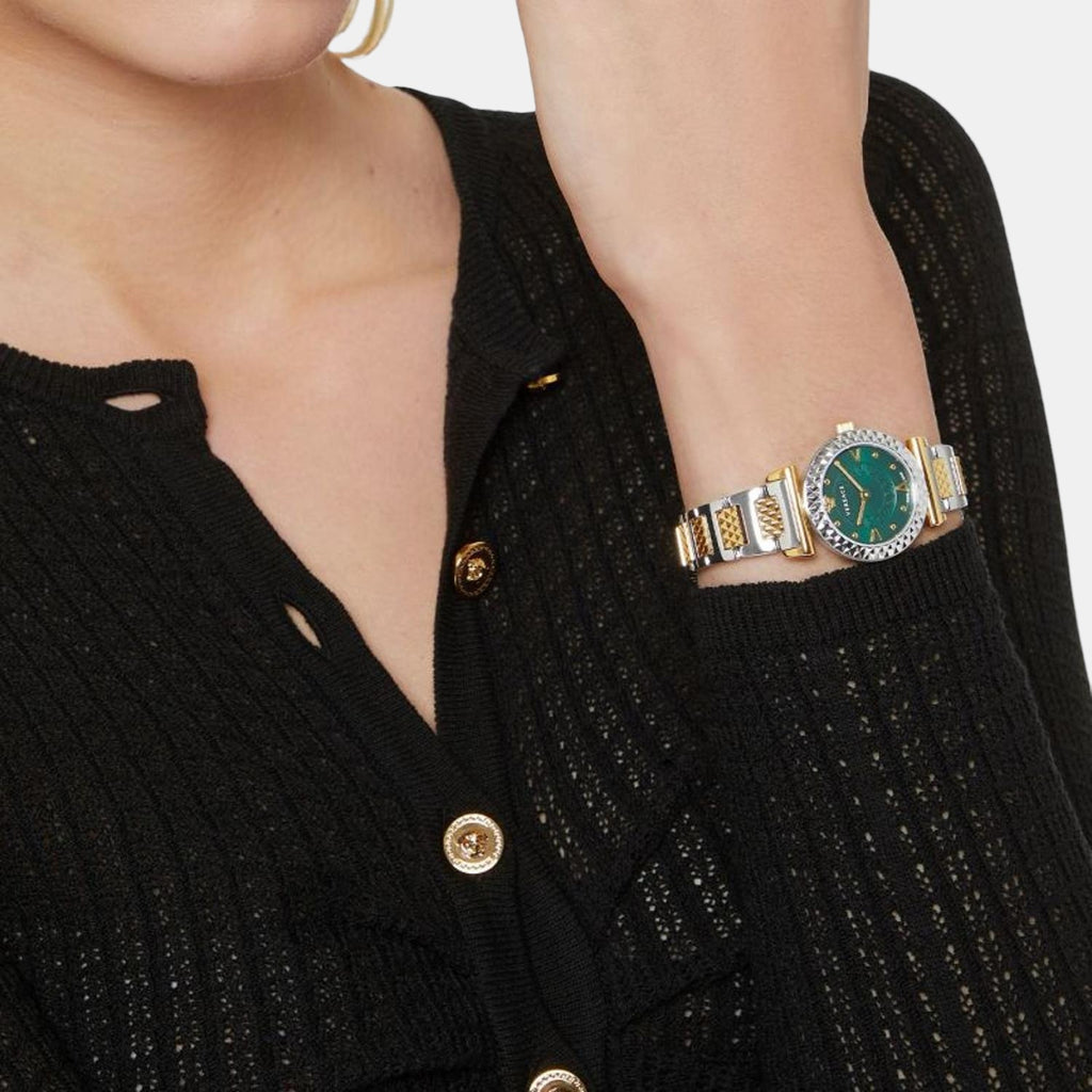 Versace Stainless Steel Round watch