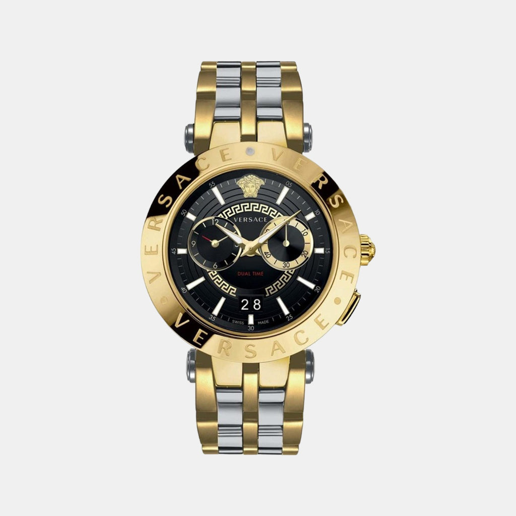 Versace Round Black Analog watch