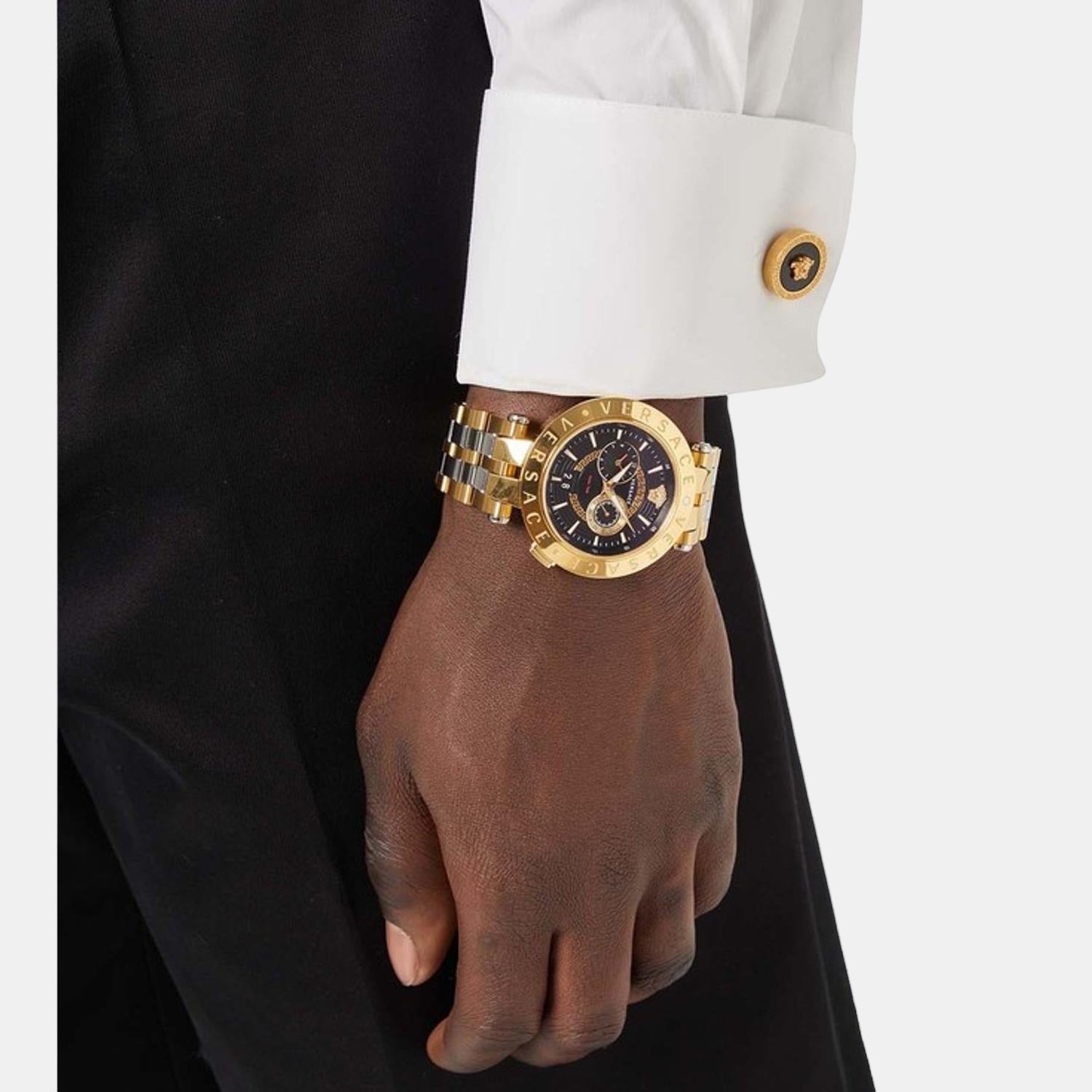 Versace Stainless Steel Round watch