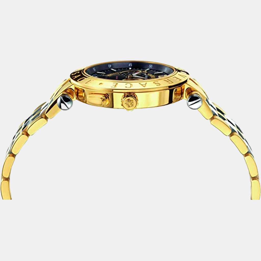 Versace Men Round Black watch