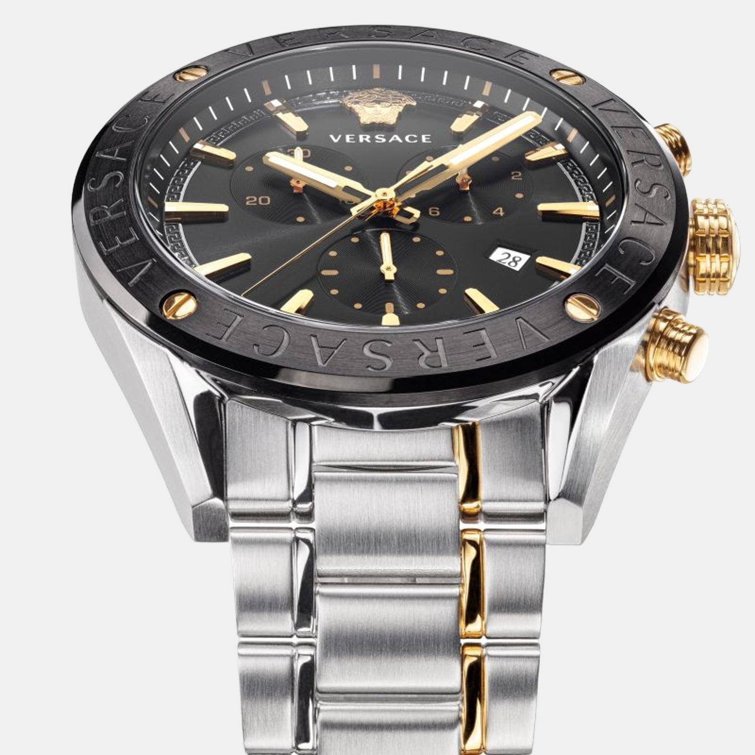 Versace Stainless Steel Round watch