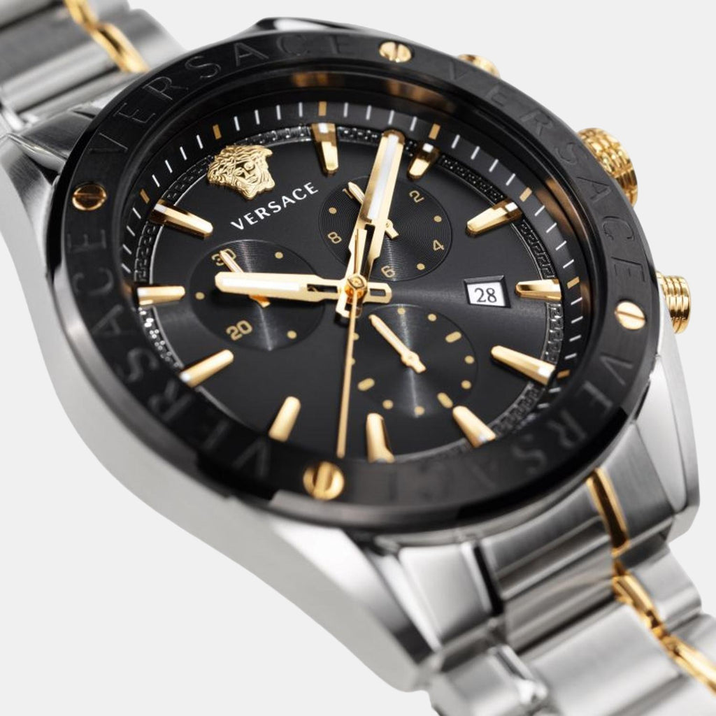 Versace Stainless Steel Black watch