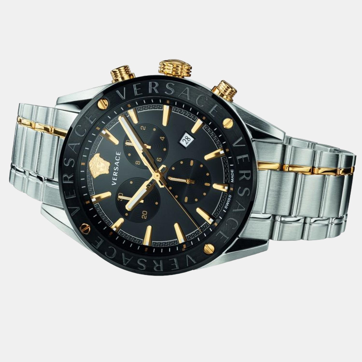 Versace Round Quartz Chronograph Men watch