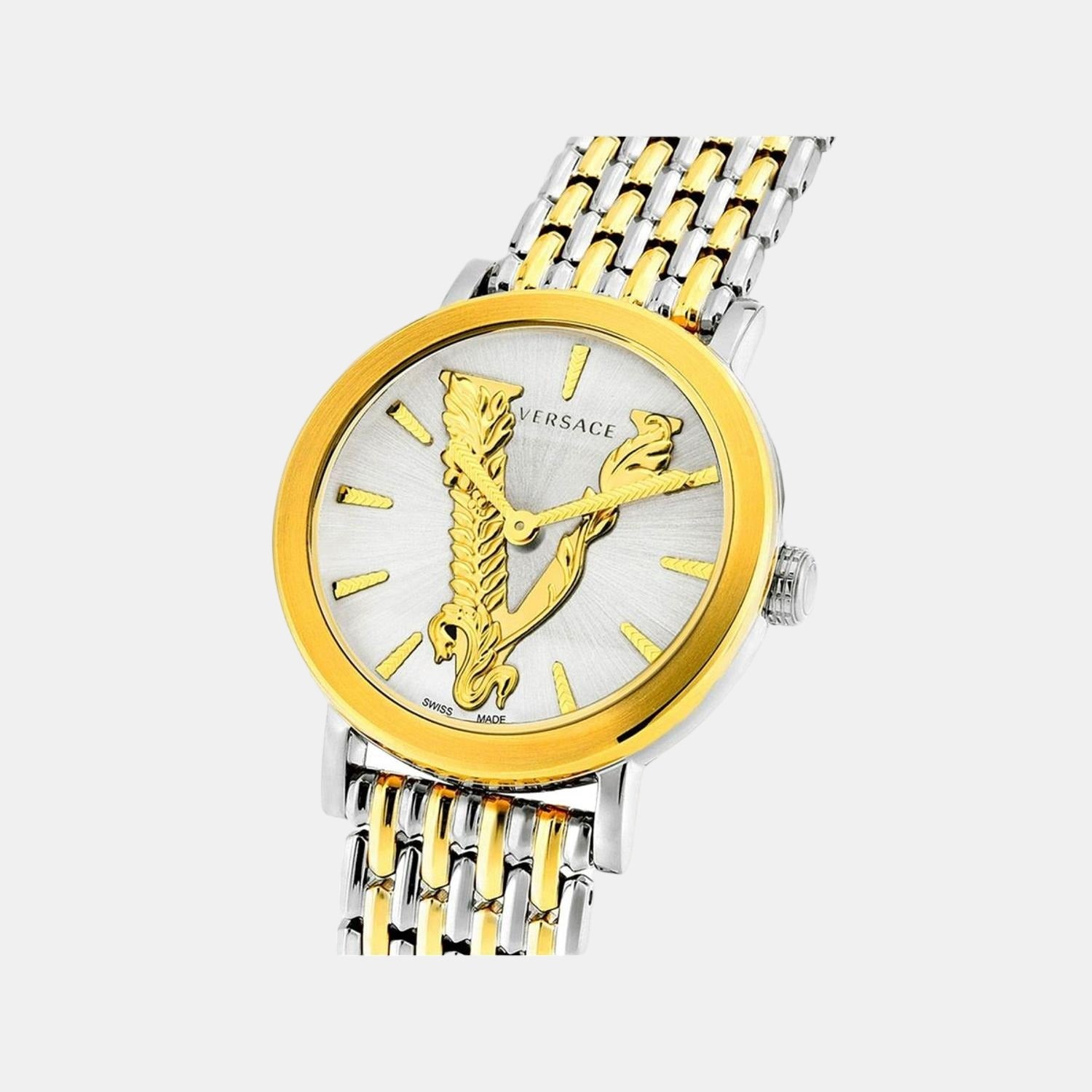 Versace Stainless Steel Round watch