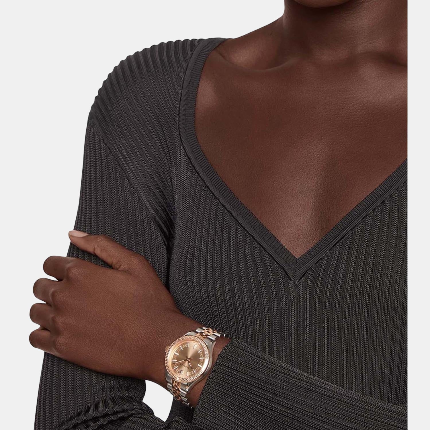 Versace Stainless Steel Round watch