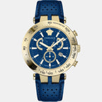 Versace Men Round Blue watch