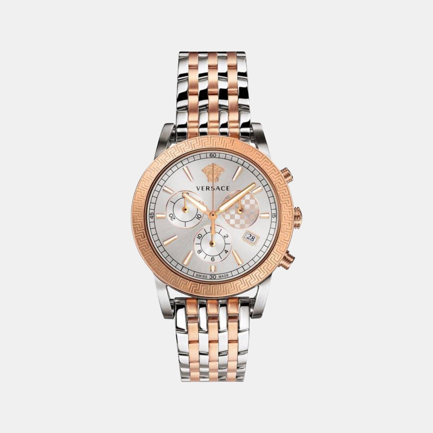 Versace Round White Chronograph watch