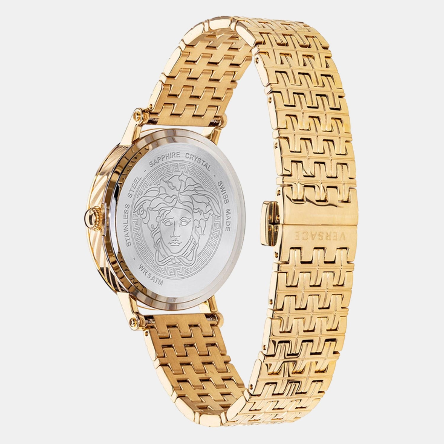 Versace Women Round Black watch