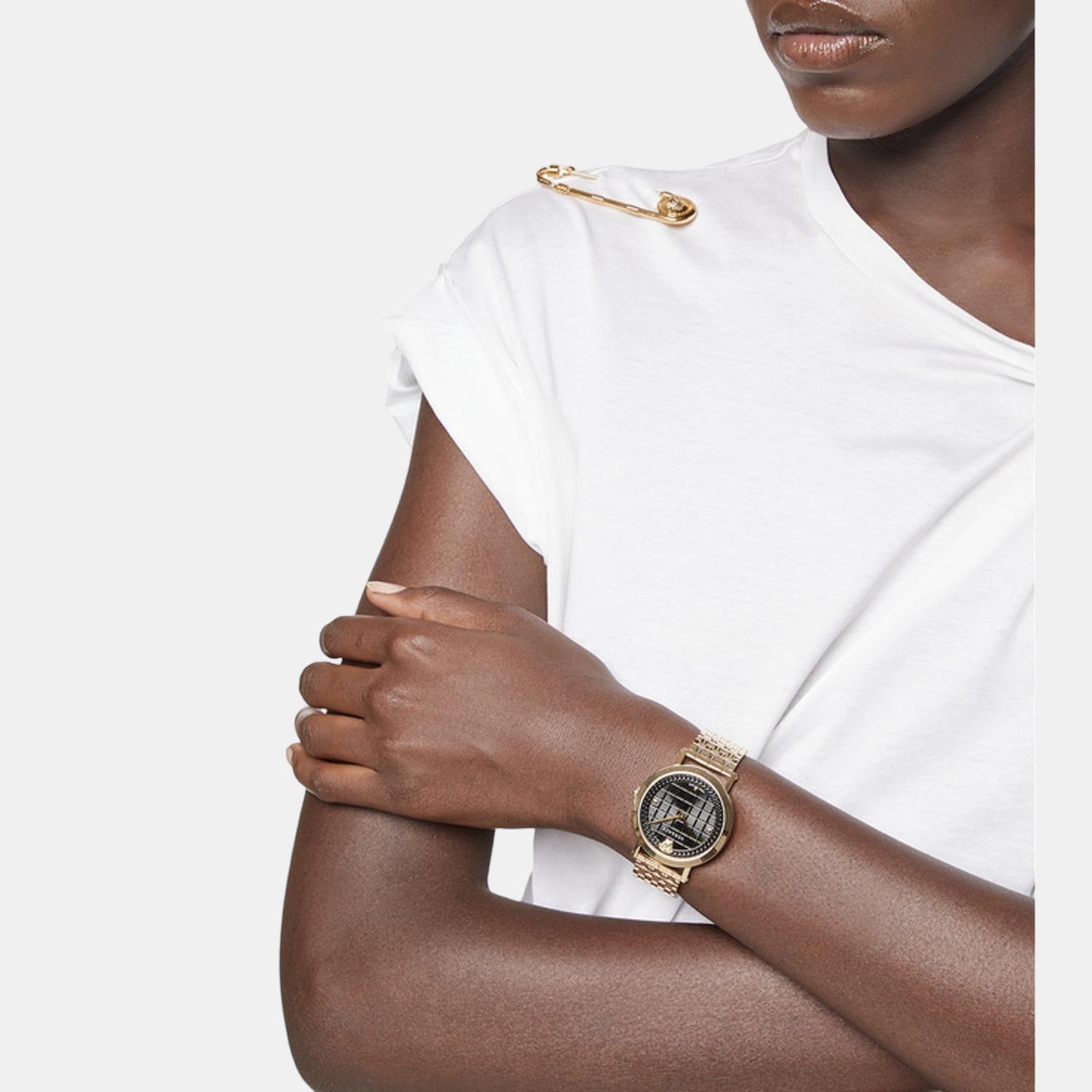 Versace Stainless Steel Round watch