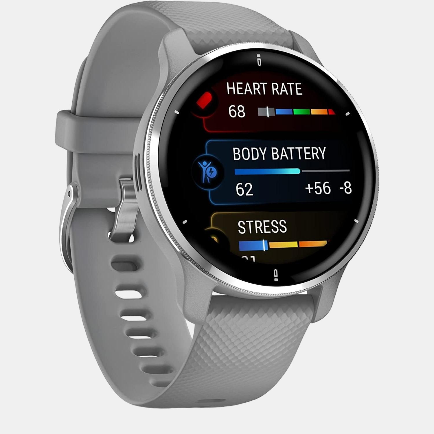 garmin-fiber-reinforced-polymer-silver-amoled-optional-always-on-mode-unisex-adult-watch-venu-2-plus-powder-grey-case-010-02496-50