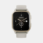 Female Amoled Smart Watch VENU SQ 2 MUSIC FRENCH GRAY CREAM GOLD 010-02700-82