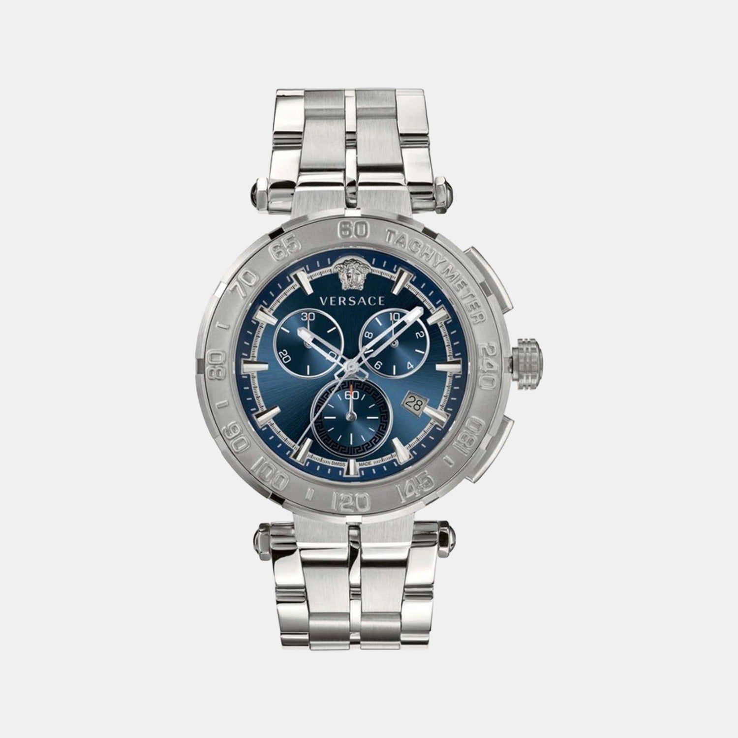 Versace Round Blue Chronograph watch