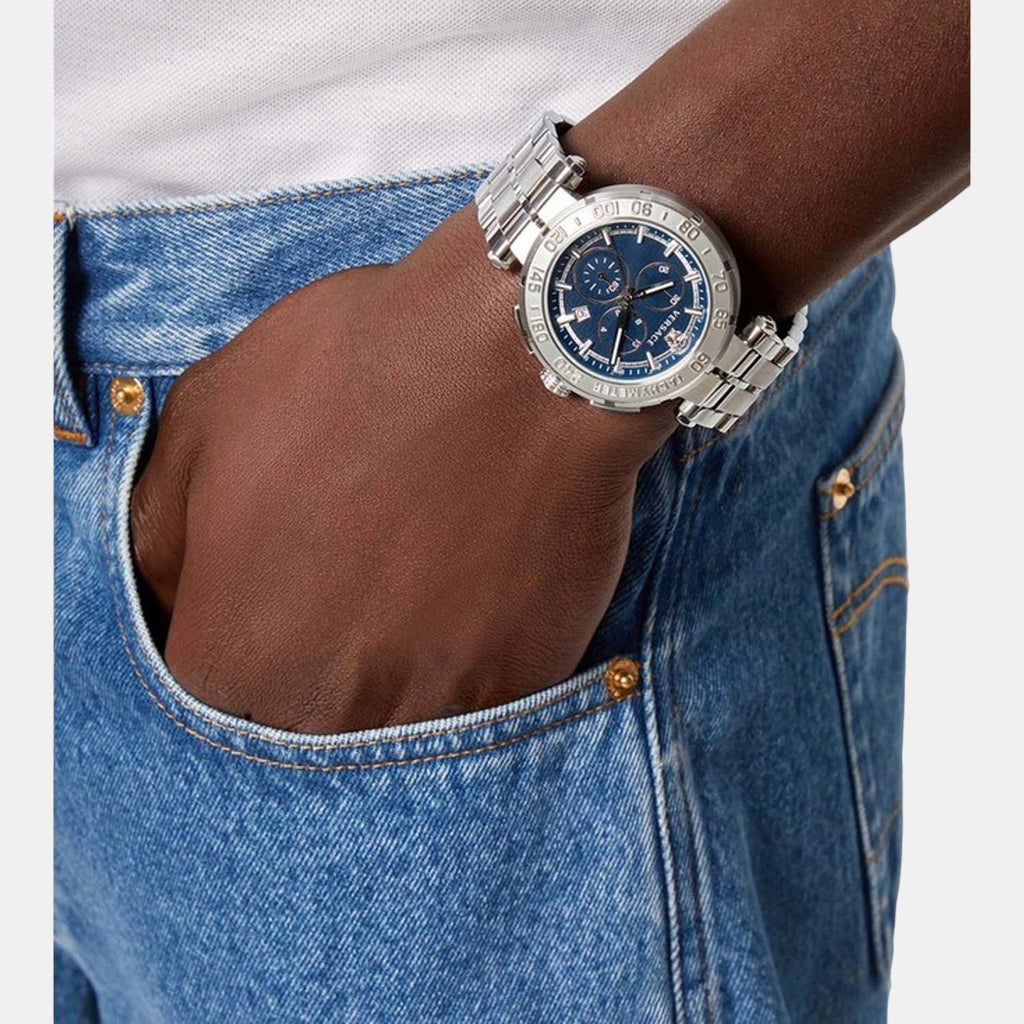 Versace Stainless Steel Blue watch