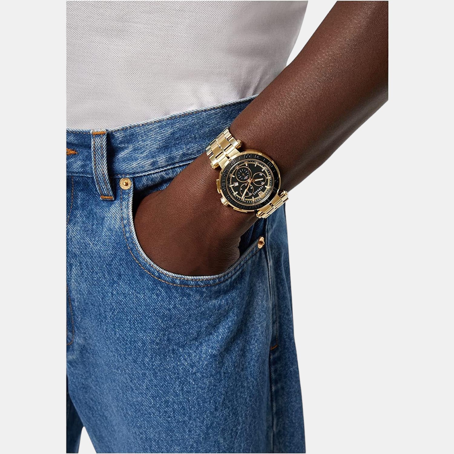 Versace Stainless Steel Black watch