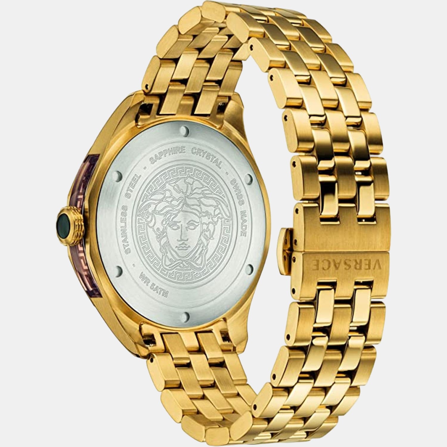 Versace Men Round Gold watch